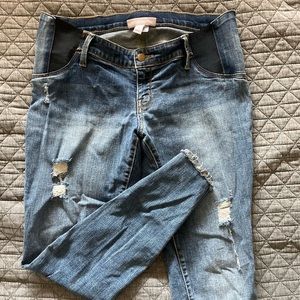 Maternity Inset Panel Skinny Jeans